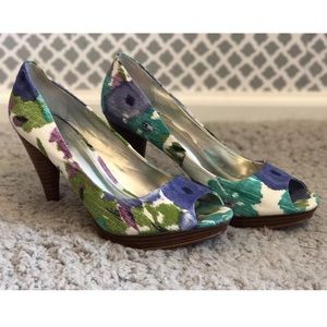 Style & Co. “Celine” Watercolor Peep-Toe Stiletto